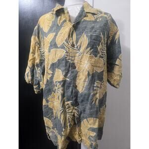 Tommy Bahama Linen Hawaiian shirt preowned size large mens